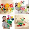 2022 Stuffed Animals 30cm and 40cm Wholesale Cartoon plush toys INS cute Imitation Creative scene layout simulation rose flower plush bouquet gift