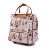 ファッション女性旅行ビジネスボーディングバッグオンホイールトロリーバッグ大容量旅行ローリング荷物レトロな女の子スーツケースバッグ211118