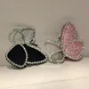 Torby wieczorowe Kobiety Ins Diamond Torba Butterfly Handel Rhinestone Dinner Clutch Torebka Panie Torebka