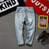 Hip Hop Streetwear Harem Jeans Pants Men Loose Joggers Denim Casual Sweatpants Casual skinny Straight Elasticity pants Y0927