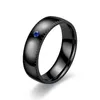 Sizzz stal nierdzewna para pierścień złoty czarny kolor randki ślubne pierścienie 4mm 6mm szerokości dla kobiet mężczyzn biżuteria prezent G1125