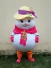 Halloween cute girl snowman Mascot Costume Cartoon Anime theme character Christmas Carnival Party Fancy Costumes Adult Outfit