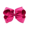 6 Inch Big Grosgrain Ribbon Solid Hair Bows With Clips Girls Kids Hairpin Headwear Boutique Child Hairbows Accessories