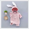 Unisex Baby Long Sleeve Romper Clothes Four Seasons Jumpsuit with Long Ears Hat 2 Pieces Little Bunny Outfits Infant Boys Girls G1221