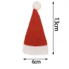 Vendita calda Babbo Natale Mini cappello da pranzo al coperto Cucchiaio Forchette Decorazioni Ornamenti Natale Forniture artigianali Bomboniere Navidad ZWL40
