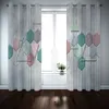 Cortina de janela personalizada cortinas abstratas para o quarto sala de estar 3d crianças cortina de cortina crianças cortinas