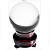 Fartyg från USA 200mm Crystal Ball Rare Clear Asian Quartz Feng Shui Sphere Mode Home Decor Magic Gratis 211105