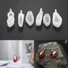 6st Crystal Stone Gem Silicone Forms örhängen Halsband Pendant Epoxy Harts Mögel för DIY -smycken gör fynd verktyg