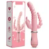 3 em 1 vibradores para mulheres 12 Mode vibrando língua anal lambendo clitóris estimulador G Massager Spot Massager Erótico Sexo brinquedos para as mulheres 220311