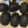 Męska Peruka 4mm 6mm 8mm 10mm 12mm 15mm Afro Wave Full Pu Toupee African Americans Indian Virgin Remy Wymiana Ludzkich Włosów dla Czarnych Mężczyzn Szybka Express Dostawa