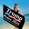 Quick Dry Fabric Bath Beach Towels President Trump Towel US Flags Printing Mat Sand Blankets for Travel Shower Swimming New DHL ship