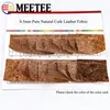 Meetee 90x140cm 0.5mm Pure Natural Cork Leather Fabric Wood Grain Cloth Soft Material Background Shoes Handbag Decor Crafts