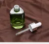 30ml branco verde gotas de vidro de vidro vazio perfume amostra tubos de amostra de óleo essencial reagente garrafa recarregável GGA4637