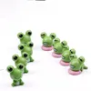 Niedlicher Miniatur-Frosch mit großen Augen, DIY-Material, Puppenzubehör, Bonsai-Handwerk, Moos, Terrarium, Mikrolandschaft, Feengarten, LLD12009