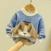 Höst Baby Girls Boys Dogs Sweaters Coat Kids Knitting Pullovers Tops TPDDler Cartoon Långärmad 211201