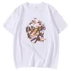 Herr t-shirts trendiga vanliga sommarfjäder manliga tees skjortor tecknad haikyuu tryckkläder o-hals vintage kort ärm toppar 175