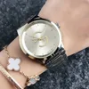 Marca relógios de pulso feminino feminino estilo feminino pulseira de aço de luxo relógio de quartzo GU 42