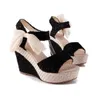 Women Summer New Open Toe Fish Head Fashion platform High Heels Wedge Sandals female shoes Size 3540 C03096120730