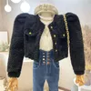 女性の毛皮のフェイクニッチデザイン服2021秋の冬の統合ラムヘアショートコート汎用性のある薄いぬいぐるみジャケット