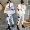Мужские спортивные костюмы личность Slim Fit Men Set Set Fashion Casual Korean Style Man Man Hoodies Design Chandals Hombre 2022 EC50MS