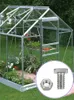 Autres fournitures de jardin 50 ensembles d'écrous de serre en aluminium boulons étanche taille standard tête coupée serre serre universelle