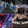 LEDロープライト電池式弦ランプ屋外防水ベルトリモコンはクリスマスガーデンパーティーデコラティオに適しています