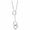 Original TIFF 925 Sterling Silber Mode Hufeisenring ineinandergreifender Stil Eleganter Trend DIY Halskette Anhänger Juwely Geschenk337t