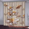 Tłoczone kwiaty 3D Dostosowane Printing Curtain 2021 okno blackout Drapuje do sypialni drzwi kuchnia pokój dzienny