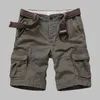 Premium Qualité Camouflage Cargo Shorts Hommes Casual Militaire Armée Style Plage Lâche Baggy Poche Mâle Vêtements 210806