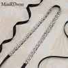 Wedding Sashes MissRDress Rhinestones Belt Sash Silver Diamond Crystal Bridal For Gown Decoration JK8633591855