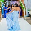 2022 زائد حجم العربي aso ebi الفاخرة سباركلي حورية البحر فساتين السهرة مطرز بلورات مثير السهرة الرسمي حزب الاستقبال ثاني أثواب اللباس ZJ305