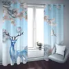 3D Living Room Curtain Photo Printing Curtains For Window animal Kitchen Curtains Blackout