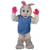 2021 Högkvalitativ fursuit Rabbit Mascot Costume Halloween Christmas Fancy Party Dress Cartoon Character Suit Carnival Unisex vuxna outfit