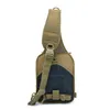 Outdoor Bags Tactical Molle Sling Bag Shoulder Leisure Vattentät Camping Army Bröstpaket Jakt DayPack