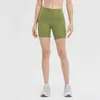 Lu08 yoga alinhar shorts highrise nu sentimento elástico calças apertadas das mulheres calças esportivas roupas de yoga roupas esportivas fitness sli6694159