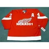 001S # 24 BOB PROCERT DETROIT RODE WINGEN 1993 CCM Vintage Home Hockey Jersey of Custom Elke naam of nummer Retro Jersey