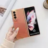 Чехлы для телефона для Samsung Galaxy Z Fold 3 5G Ультра тонкий ПК + TPU камера защищает твердую оболочку задняя крышка отдохнурный роскошный корейский дизайн Shinny для девочек