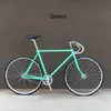 Bicicletta bici fissa vintage 52cm 700C Bici da pista Biciclette Materiale in acciaio ad alto tenore di carbonio Attività esterne Cicli per uomini e donne