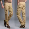 Fashion Military Cargo Pants Men Loose Baggy Tactical Trousers Oustdoor Casual Cotton Multi Pockets large size 210608