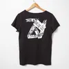 Rowling Black Star Graphic Tee Dames Zomer V-hals Korte Mouw T-shirt Casual Goede Kwaliteit Kleding Katoenen Tops 210720