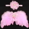 Baby Photo Angel Alas con flores de gasa Rhinestone Headband Infantil Hecho a mano FOTUCHE PROPS ACCESORIO DE PELO DE NEWN BAW16