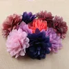 Decorative Flowers & Wreaths 5PC Starry Sky Gradient Stereotyped Flower High-end Clothing Cloth Jewelry Accessories Handmade Diy Artificial