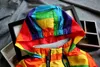Liligirl Boys Girls Rainbow Coat Hooded Sun Vattentät Barnjacka för våren Höst Kids Kläder Kläder Outwear 211023