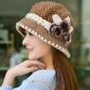 Czapka czapki/czapki czapki ciepłe kapelusz zimowe kobiety wełniane wełny dzianina ochrony uszu ładne czapki moda Delm22