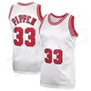 23 Maglia MJ Dennis Scottie Rodman 33 Pippen NCAA Retro 1995 1996 Maglia da basket MJ