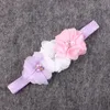 Ala de bebê recém-nascido com rendas chiffon flor headbands fotografia adereços conjunto infantil Angel Fairy Feather Traje Foto Headband Prop Baw23