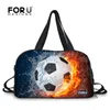 Utomhusväskor Forudesign Gym Bag Mens Sports for Fitness 3D Football Printing Outdoot Training Athletic Yoga Mat Shoulder Bolsa4150273