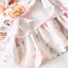 Enfants filles robe col d'été sans manches coton fille princesse pour bébé princesse motif animal robe de princesse pour enfants Q0716