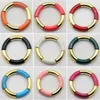 Perles Brins Rond Cercle Bracelet Bracelet Coloré Bambou Tube Pour Femmes Fille Adolescent Rétro Bonbon Couleur Bijoux Présent Inte22