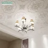 Wallpapers PVC Waterproof For Living Room Bedroom 3D Self-adhesive Roof Ceiling Wall Stickers European Foam Contact Paper Sticke